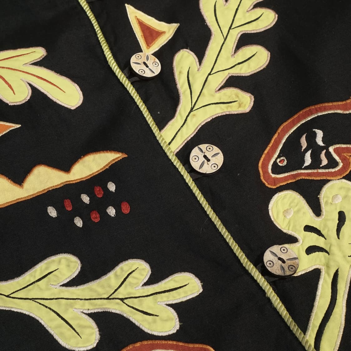 1990s 아플리케 핸드메이드 자수 자켓 상품이미지7