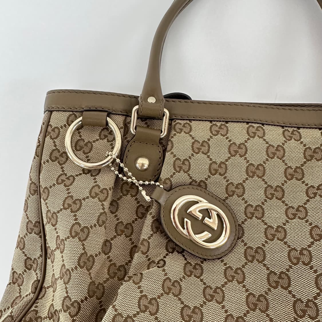 구찌 GUCCI 쟈가드 캔버스 레더 토트백 가방 (정품) 상품이미지2