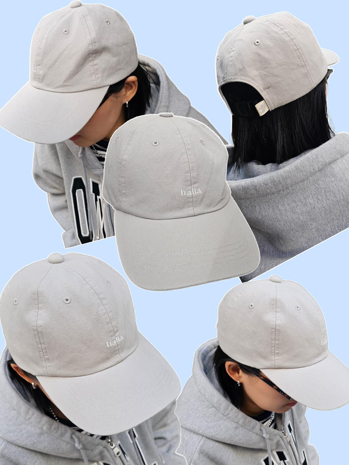 MOZ 아이스그레이 볼캡 상품이미지1