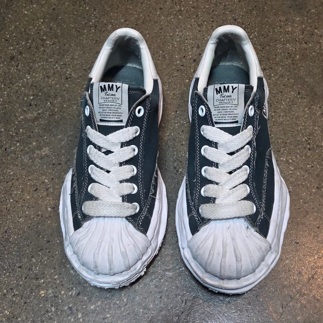 메종 미하라 야스히로 x 오딧세이 블레이키 OG 솔 캔버스 스니커즈 43 상품이미지1