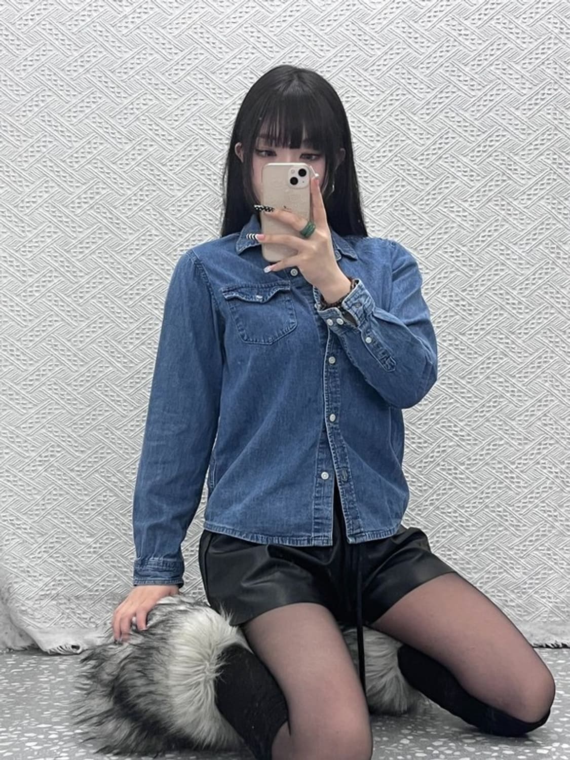 트루릴리전 컨트리 레트로 빈티지 데님 셔츠 S C10107 상품이미지2