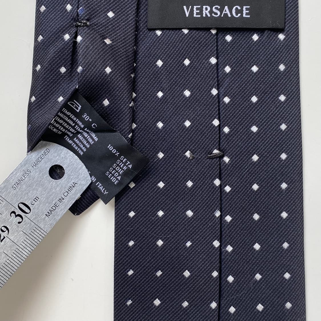 Versace 베르사체 정품 명품 심플로고 넥타이 상품이미지6