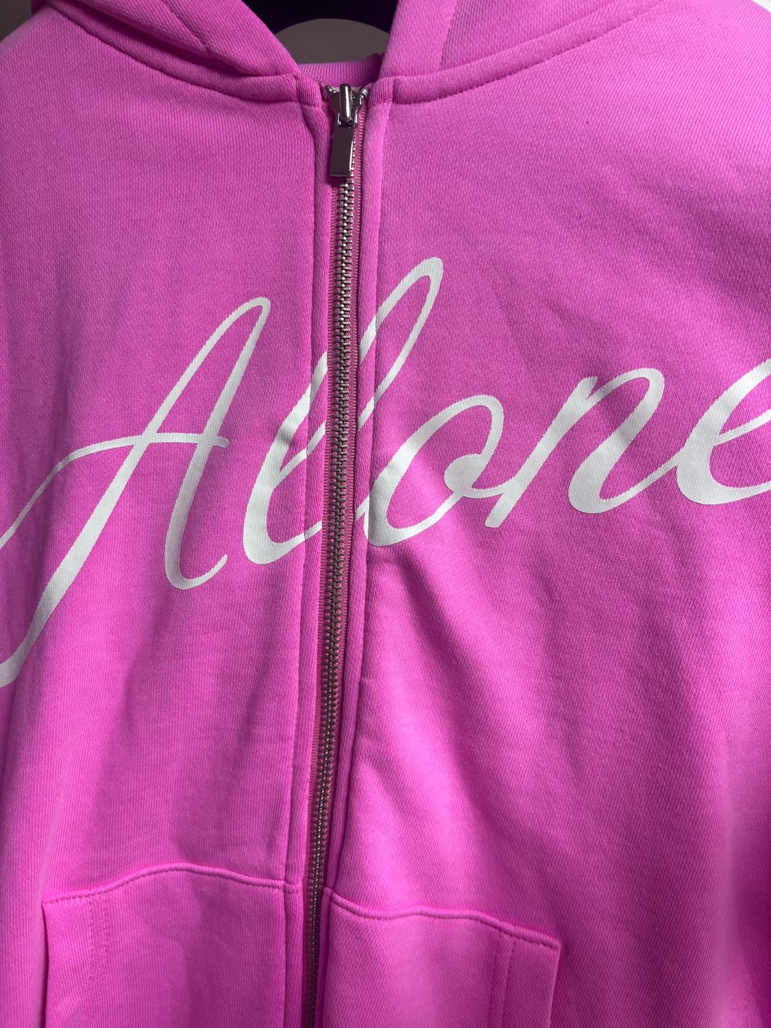 저스트하우스 just.haus 핑크 집업후디 상품이미지2