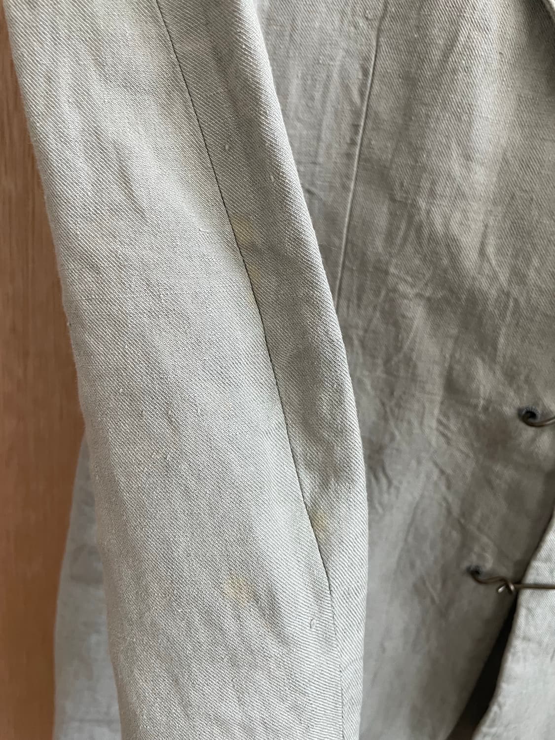 카즈유키쿠마가이 리넨 후크 블레이저 상품이미지9