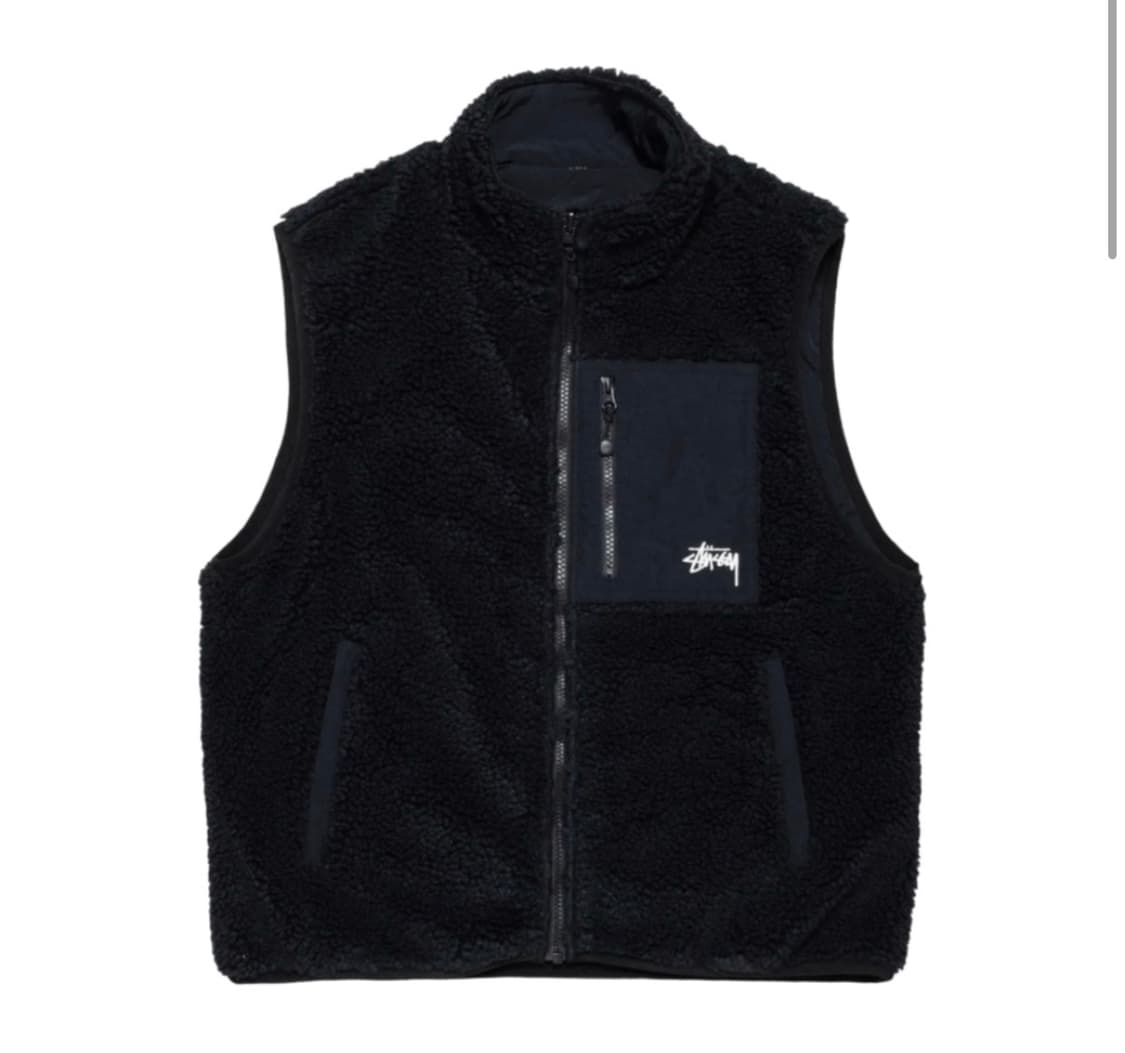 스트시 쉐르파 리버시블 베스트 블랙 M 상품이미지1