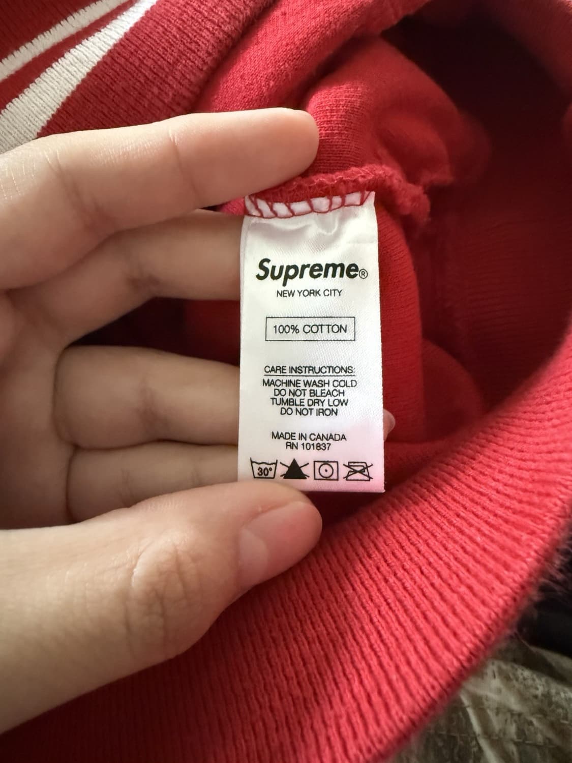 16FW 슈프림 리버스 플리스 후드티 상품이미지5