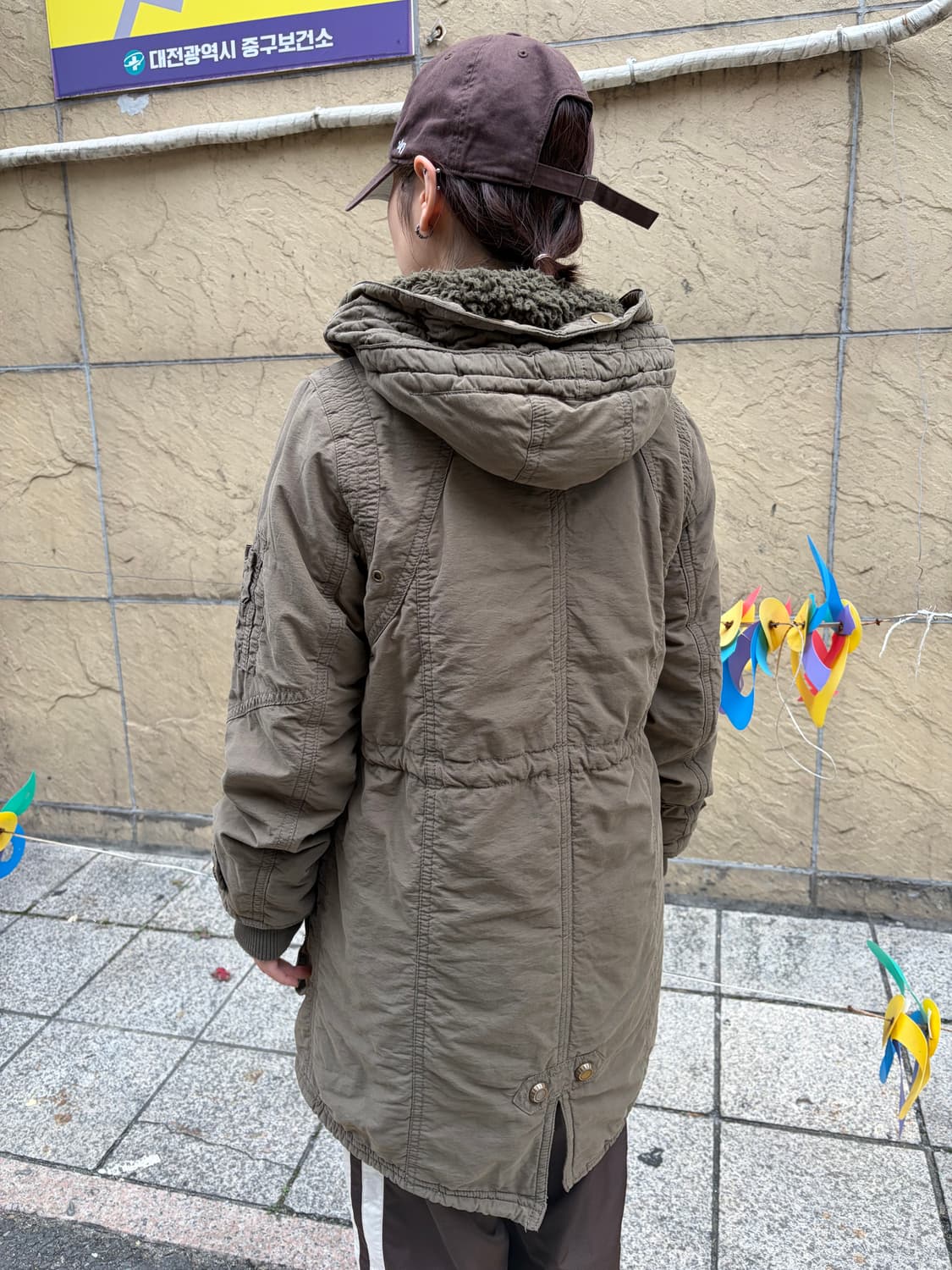 Ozoc 락펑크 버클 버튼 야상 자켓  상품이미지2