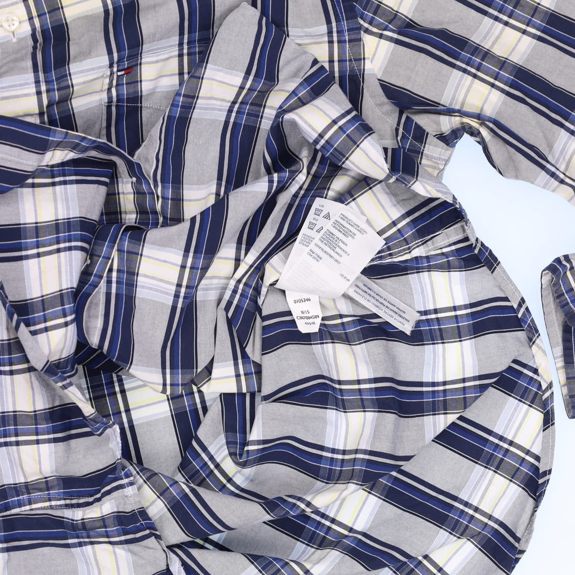 [M] 타미힐피거 커스텀핏 체크 셔츠 남방 0115J 상품이미지6