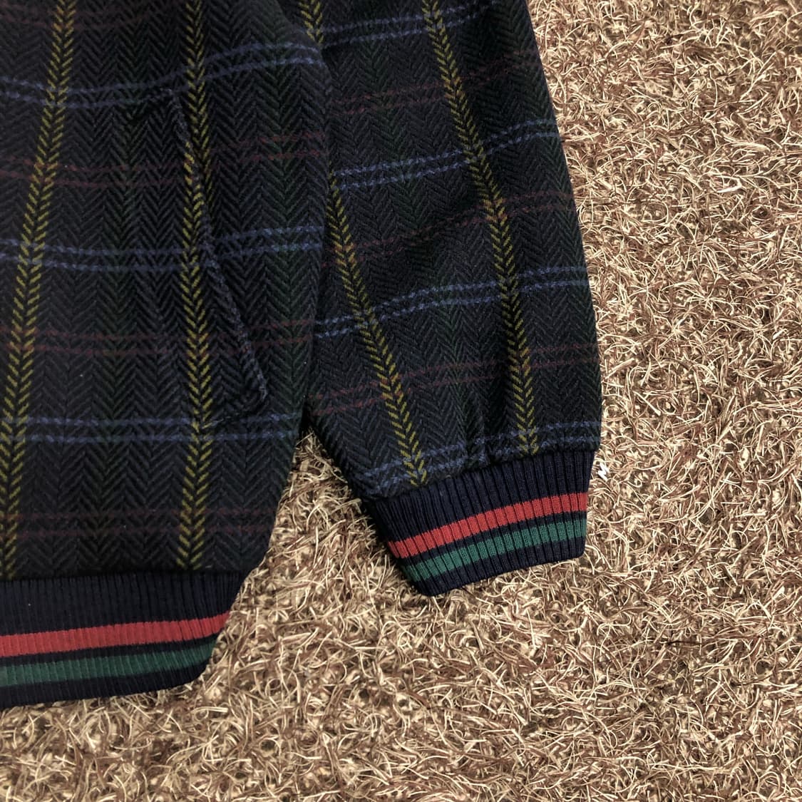 슬래진저 90s 울 체크 블루종 자켓 상품이미지3