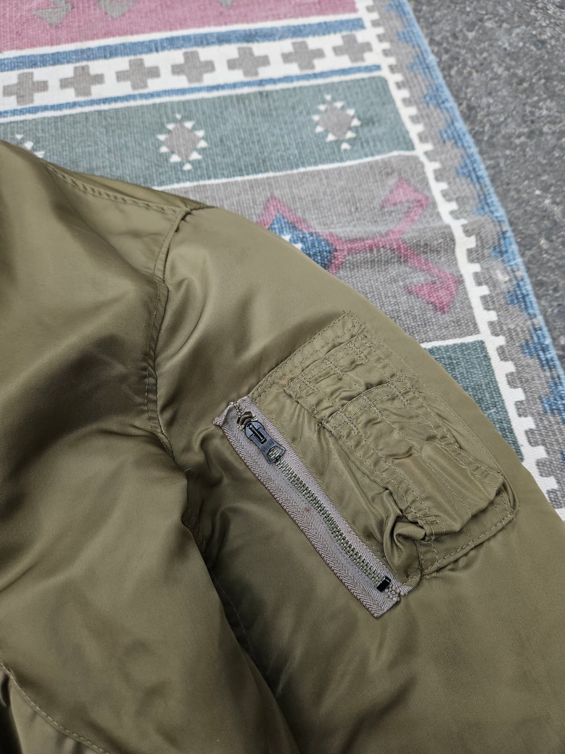 1990's Hope Mfg 우드랜드 MA-1 플라이트 자켓 M 상품이미지7