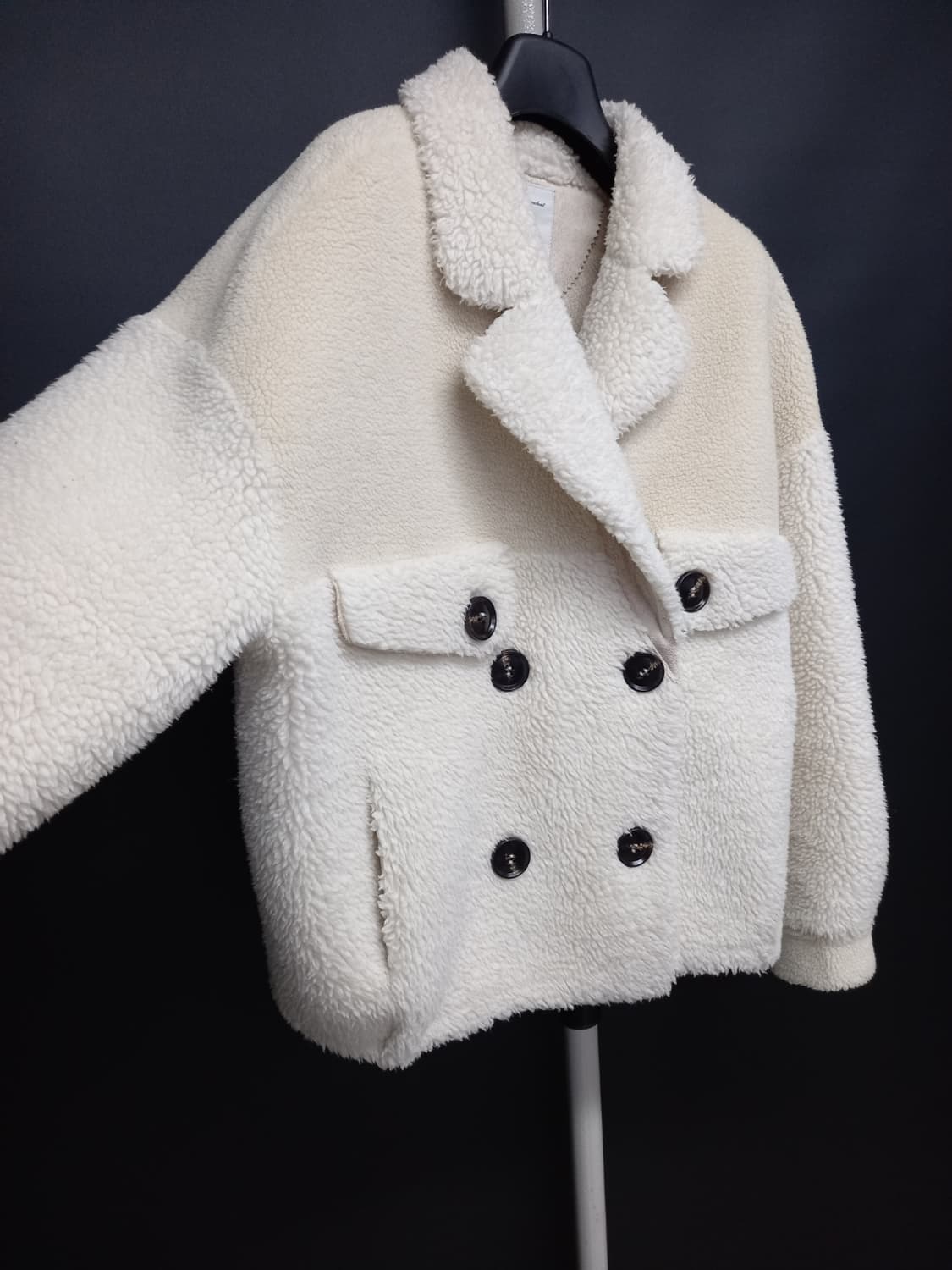 에고이스트 숏 비숑 부클 인조 무스탕 55.66 상품이미지8