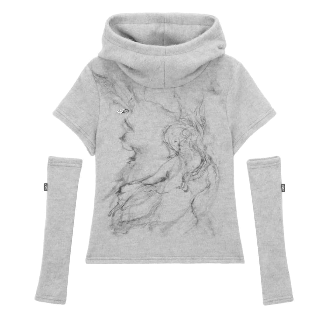 허그유어스킨 퍼리 후디 셋업 그레이 상품이미지1