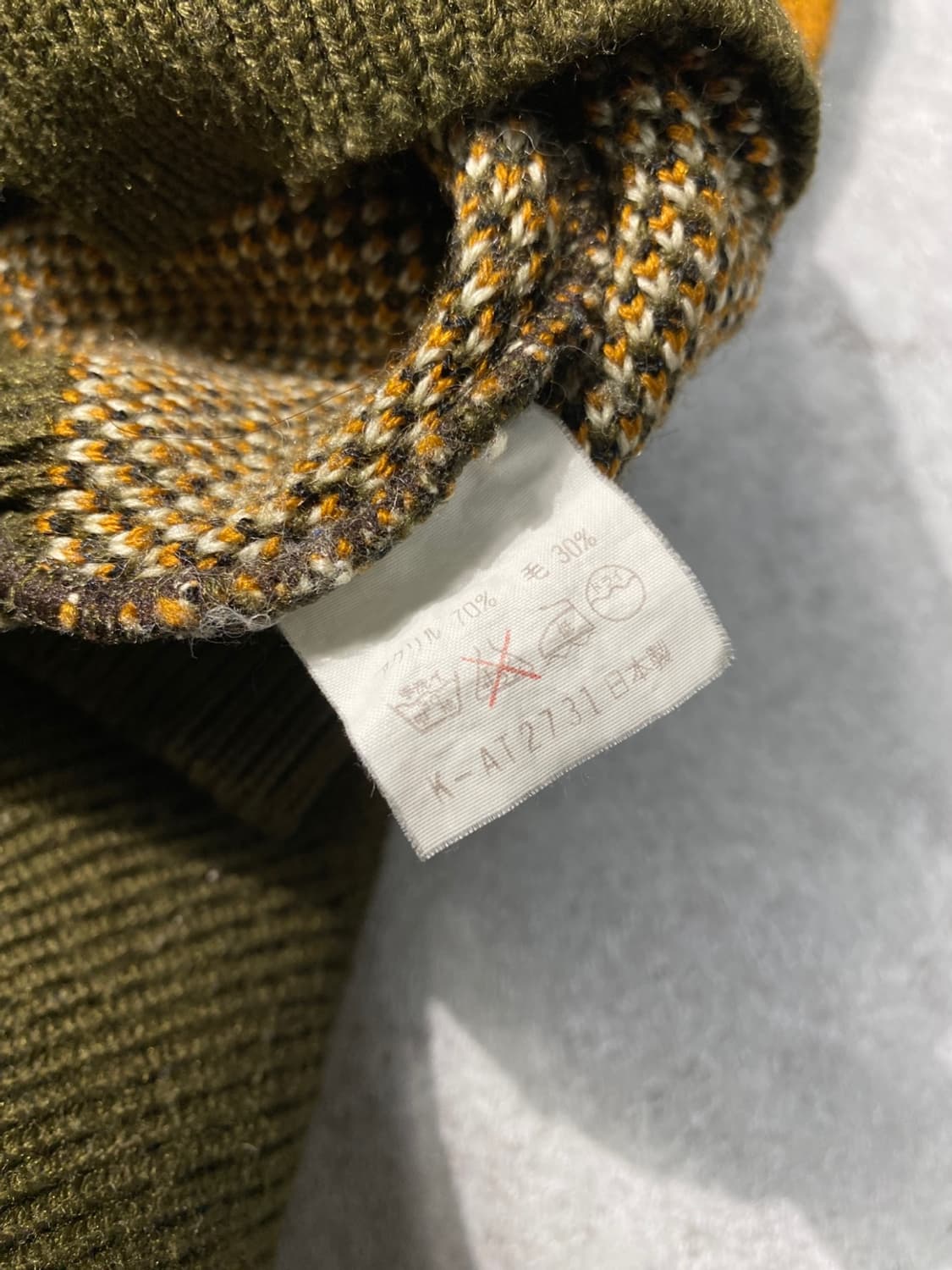 [L] 90s Vintage 일본 빈티지 울 니트 재팬 메이드 상품이미지8