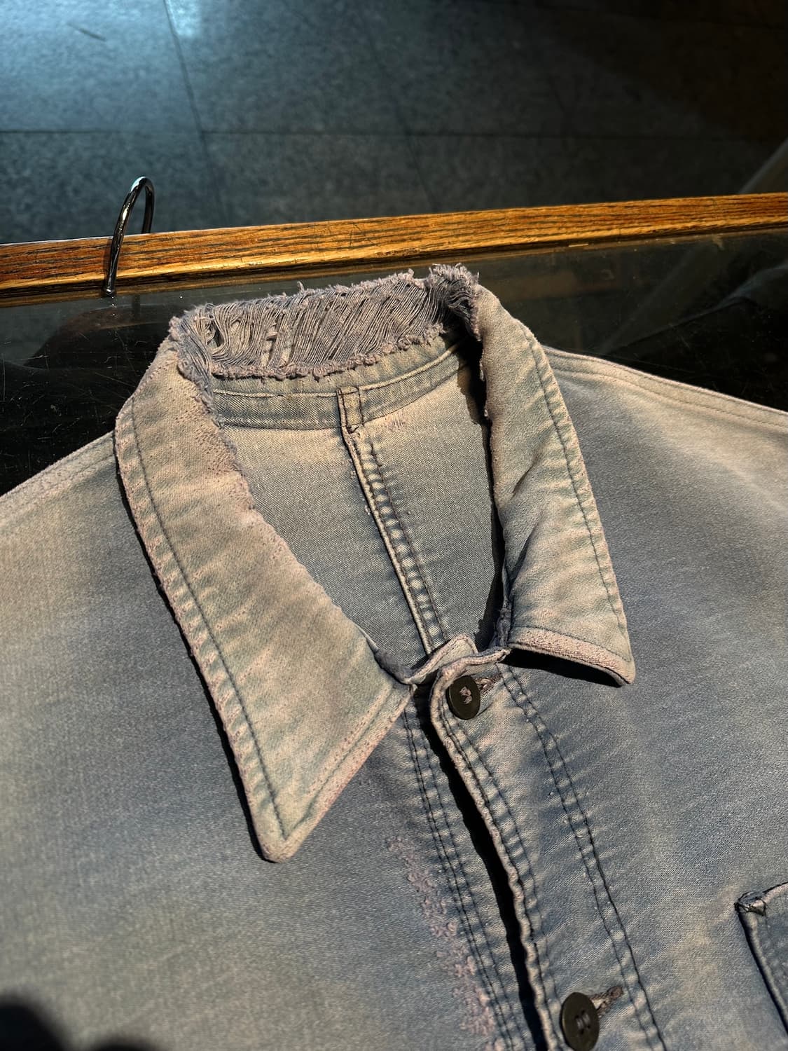 50s French Vintage Moleskin Work Jacket 상품이미지4