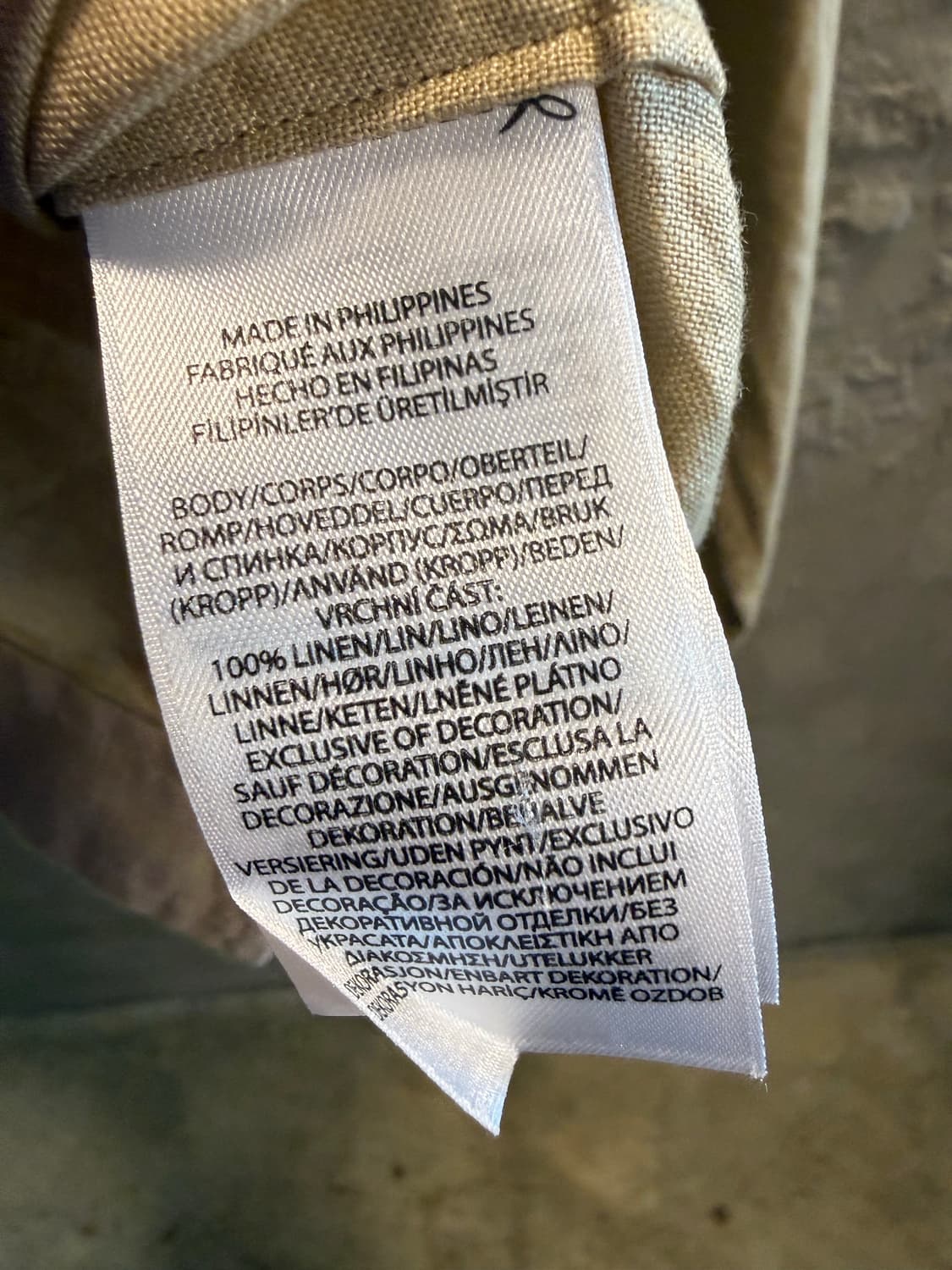 폴로 랄프로렌 POLO 린넨 100% 릴렉스핏 셔츠 베이지 XS 상품이미지6