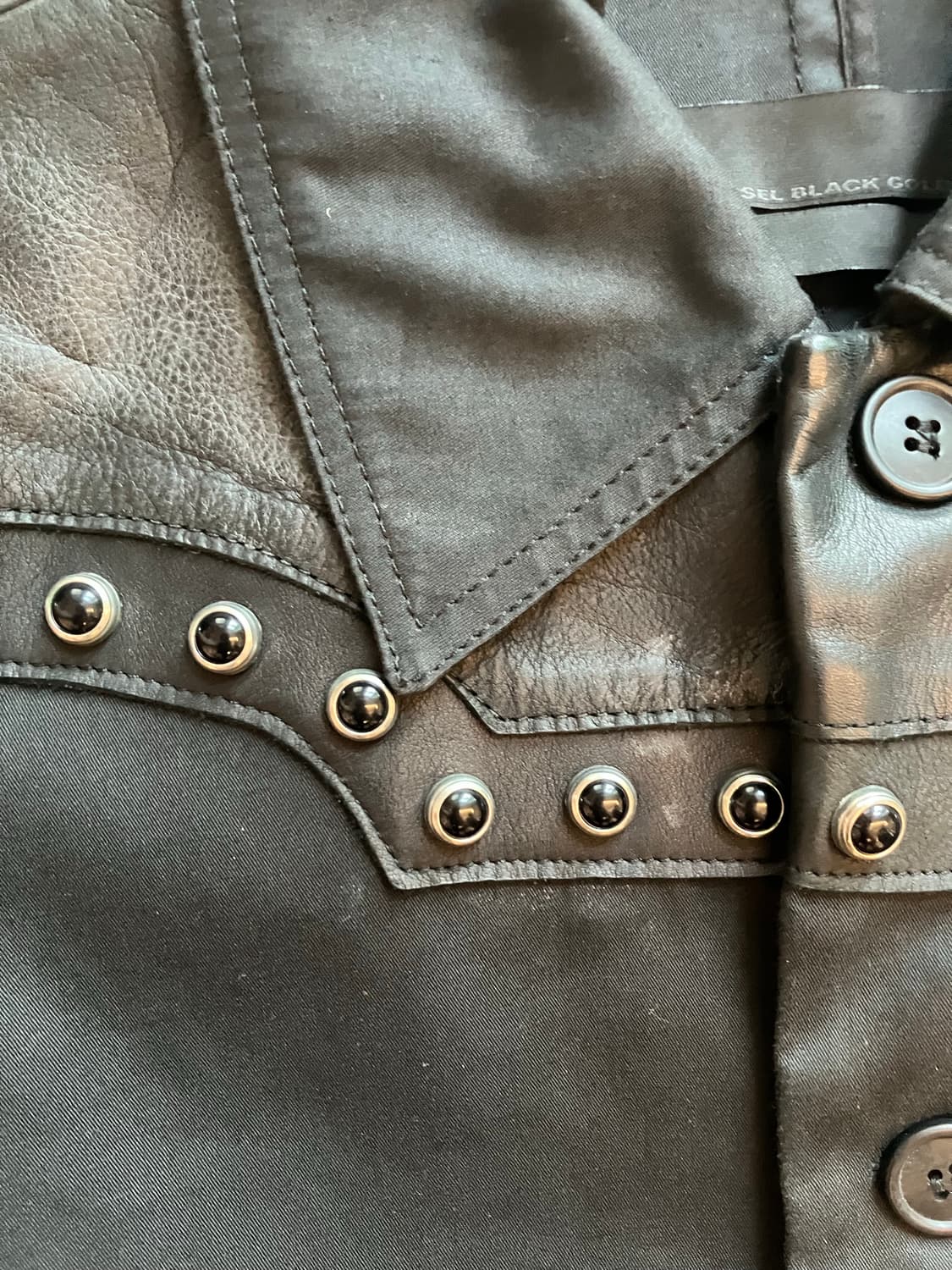 디젤 블랙골드라인 레더 코트 자켓 상품이미지4