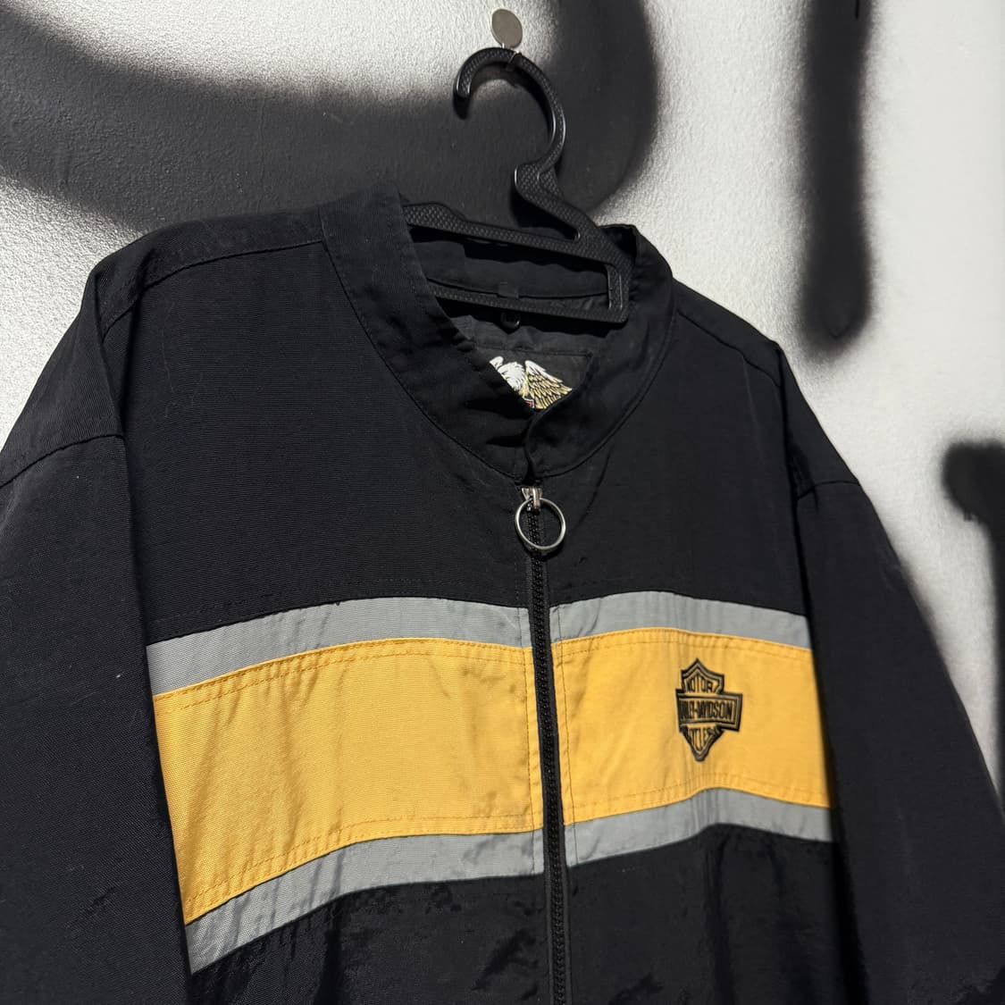 할리데이비슨 자수 디테일 빅 사이즈 나일론 집업 자켓 상품이미지3
