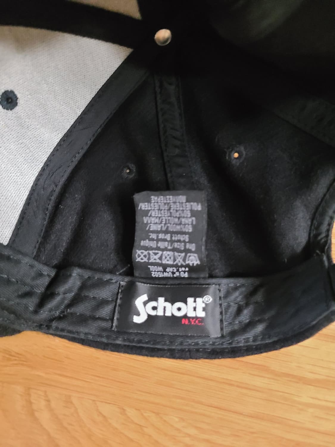 [정품] 쇼트 NYC (Schott) 울 블렌드 성조기 스냅백  상품이미지5
