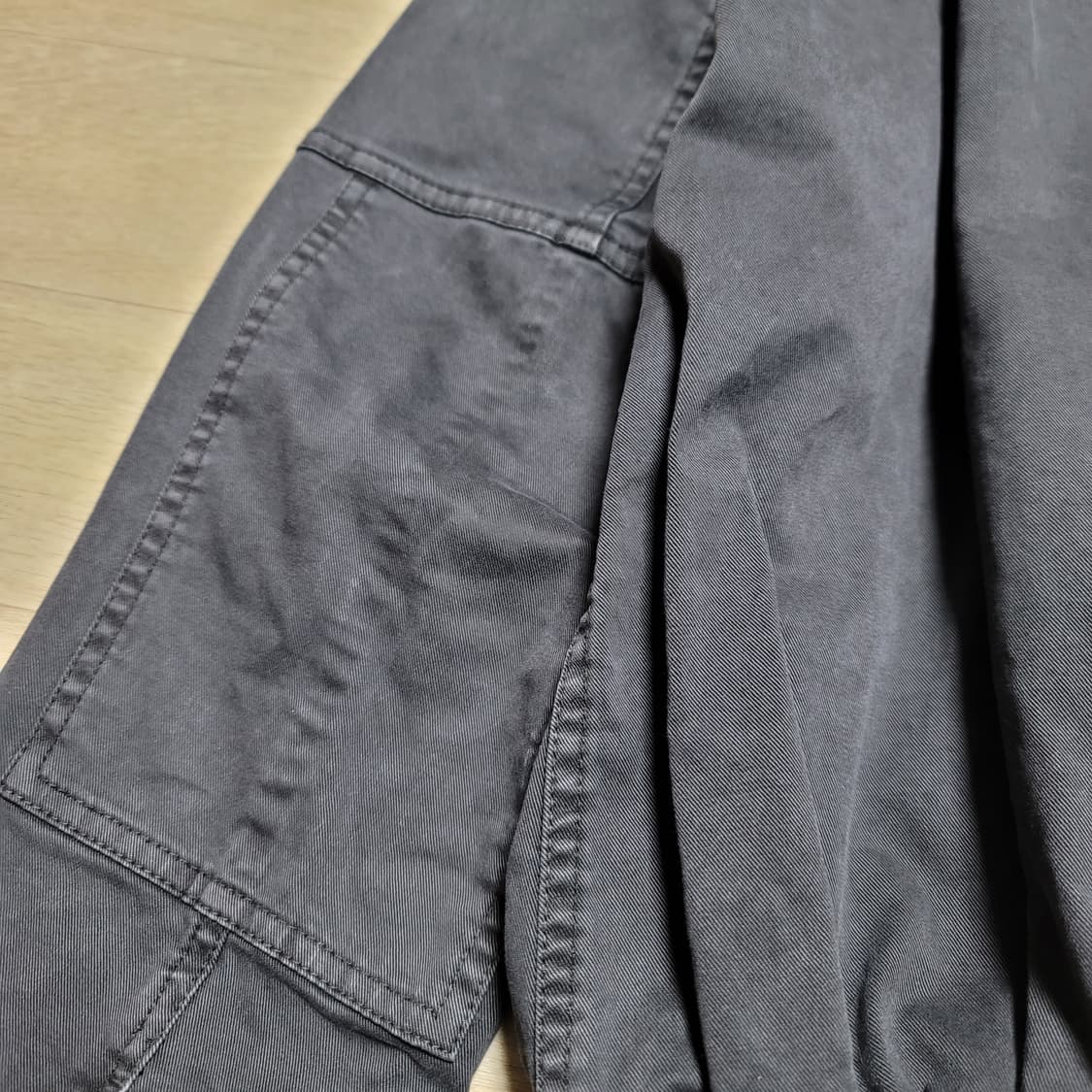 22F/W 준지 가먼트다잉 크롭 블루종 46 상품이미지8