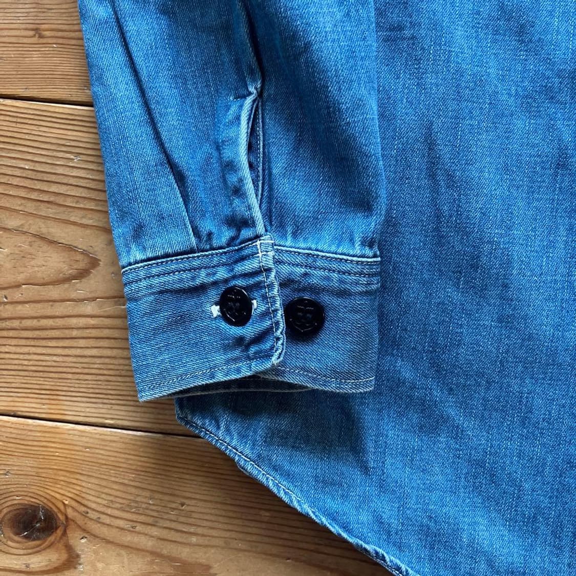 [3]오어슬로우 데님 후드 셔츠 상품이미지3