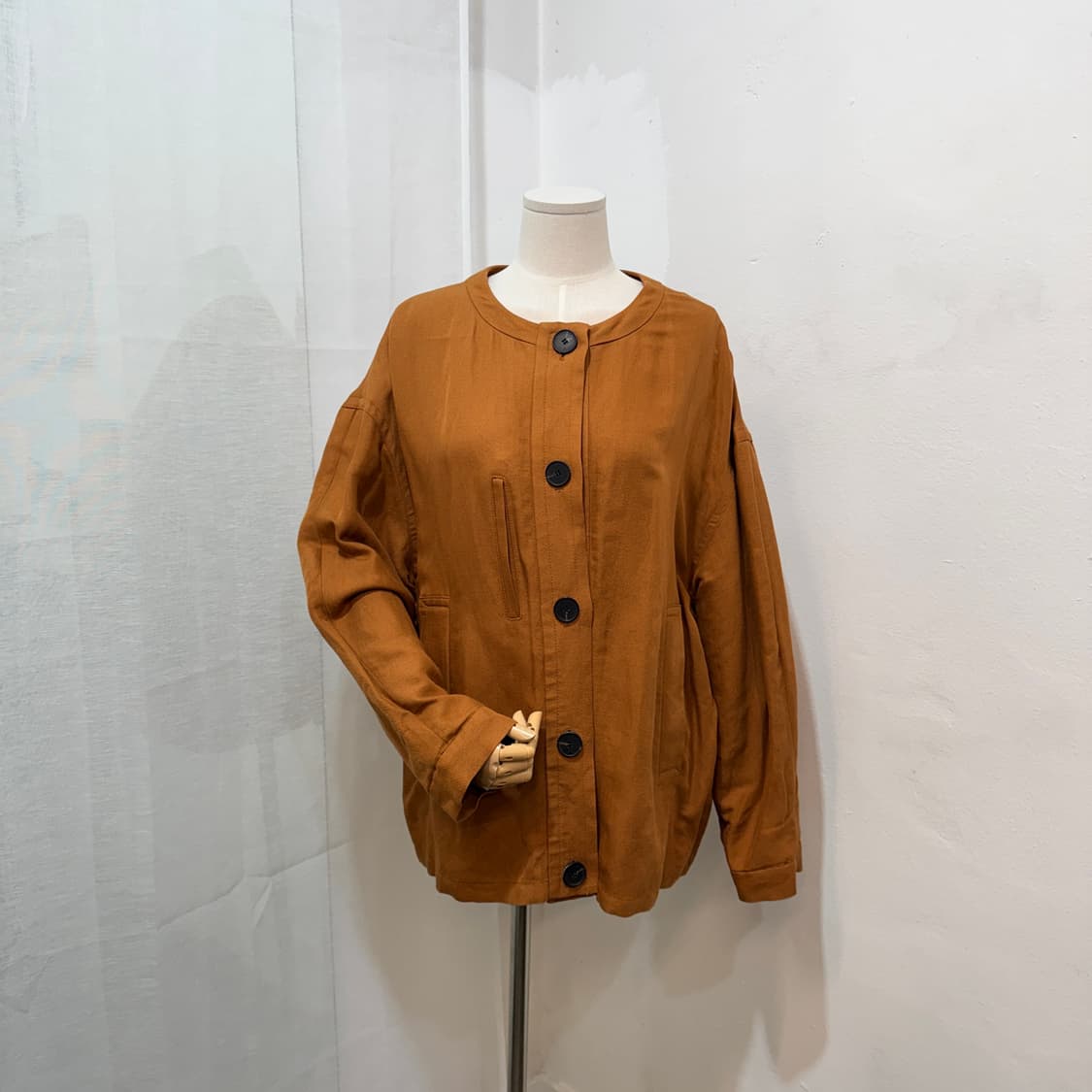 스튜디오톰보이 브라운 린넨 리넨 오버핏자켓 재킷 4216 상품이미지1