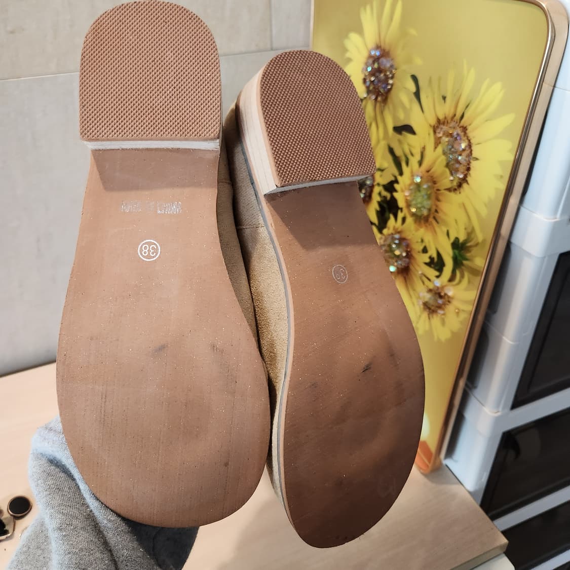 스웨이드 베이지 롱부츠 38 / 웨스턴 감성 / 240~245 상품이미지6