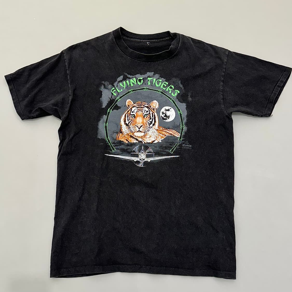 80~90s 빈티지 flying tigers 티셔츠 상품이미지2