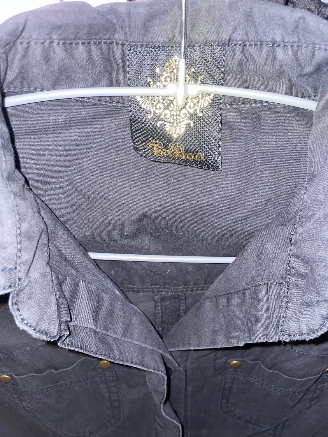 블랙 셔츠 미니 원피스 상품이미지6