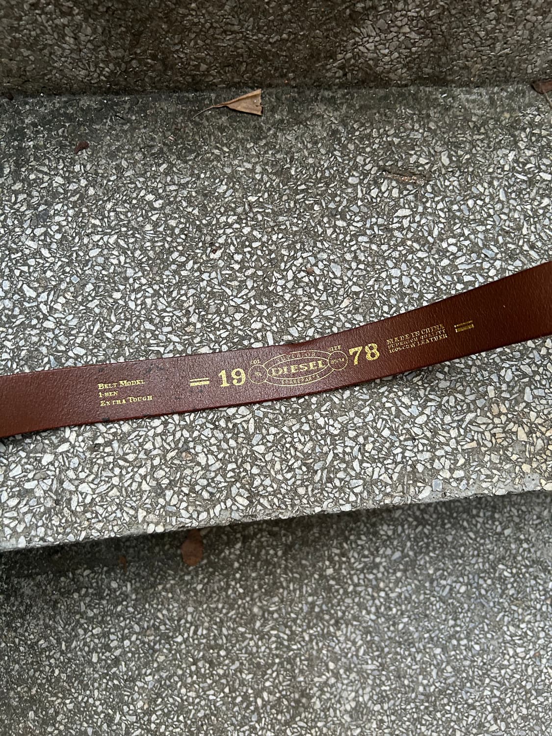 *rare* 1990 디젤 브라운 버클 레더벨트 상품이미지3