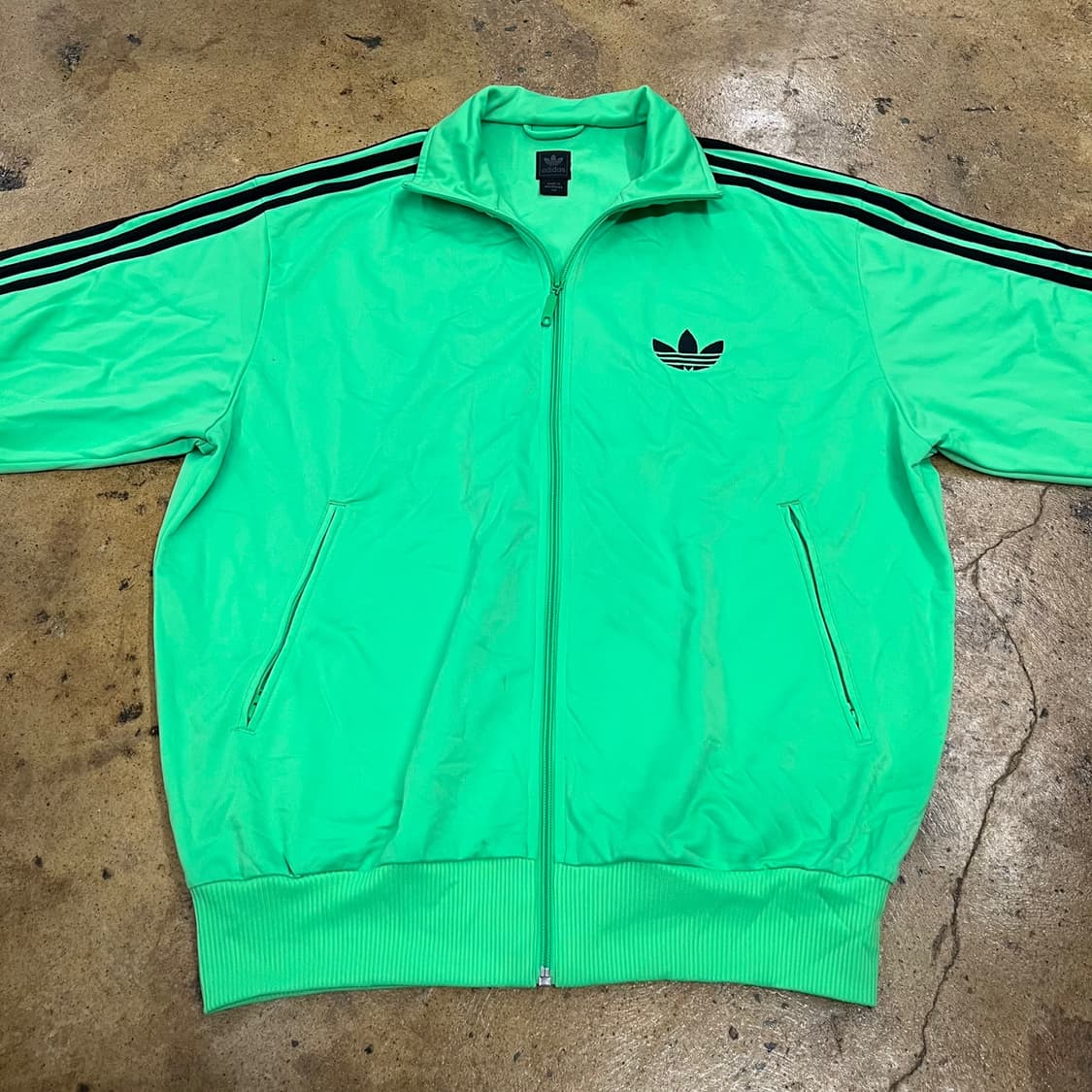 아디다스 그린 형광 구파이어버드 져지 트랙탑 115 상품이미지3