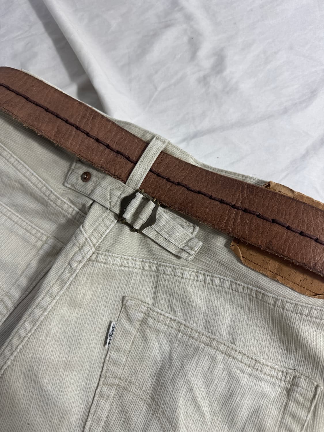 캐서린 햄넷 런던 스티치 레더 벨트 상품이미지3