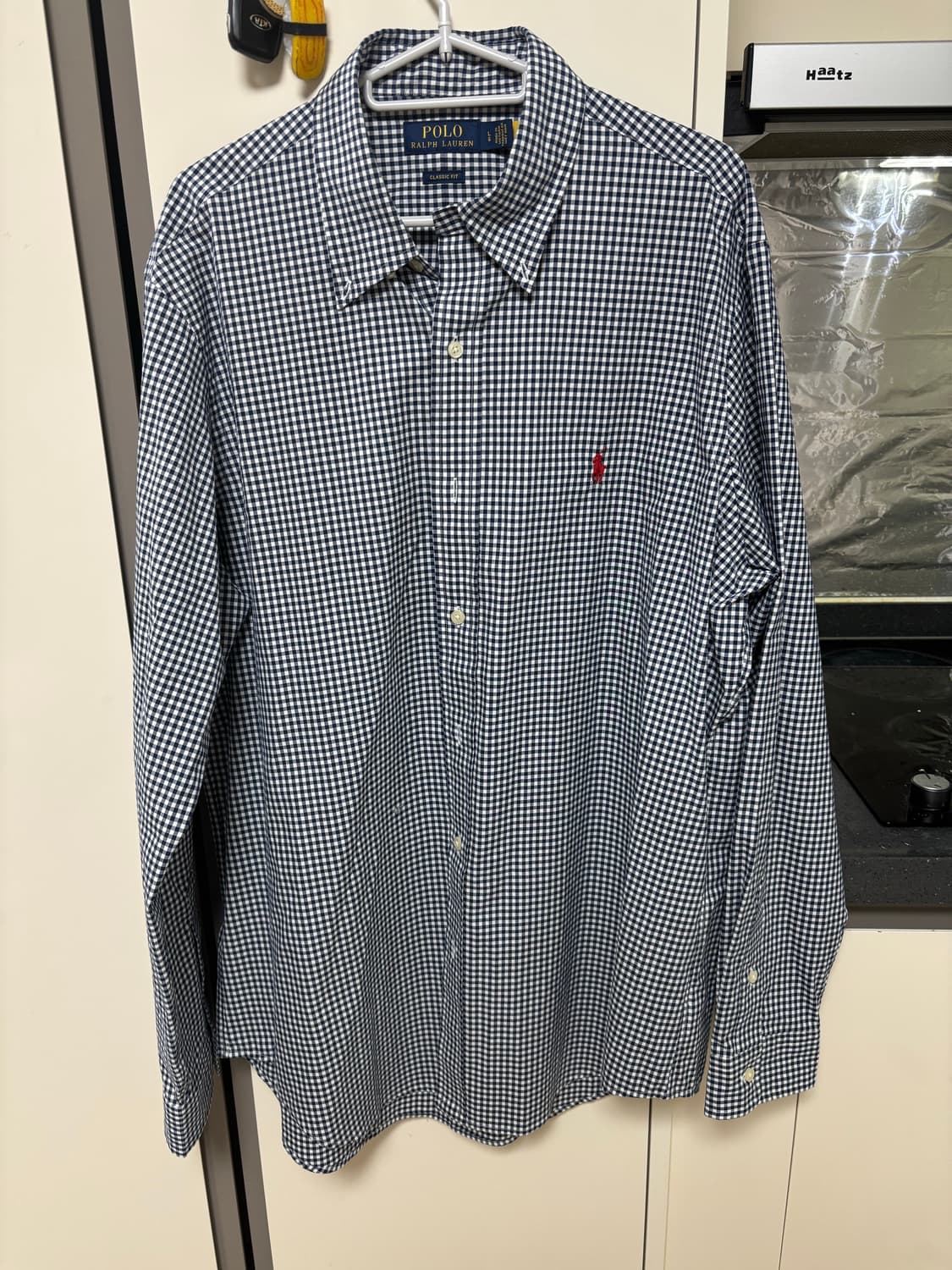 폴로 깅엄셔츠 새상품 L사이즈 상품이미지1