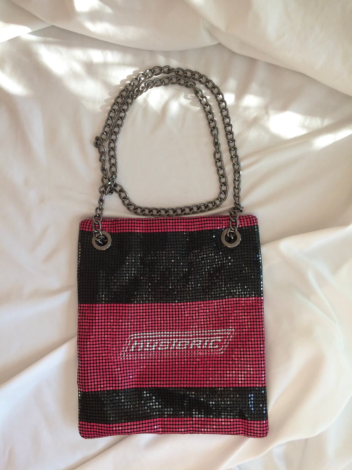 히스테릭 글래머 히스걸 체인 메탈 비즈 크로스 백 숄더 백 상품이미지3