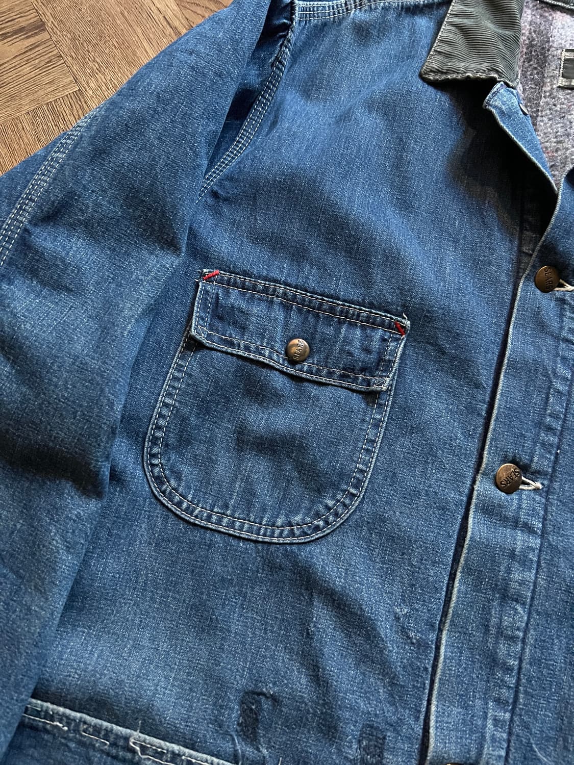 [XL]70's Sears 시어스 블랭킷 라이닝 데님 초어 자켓 상품이미지3