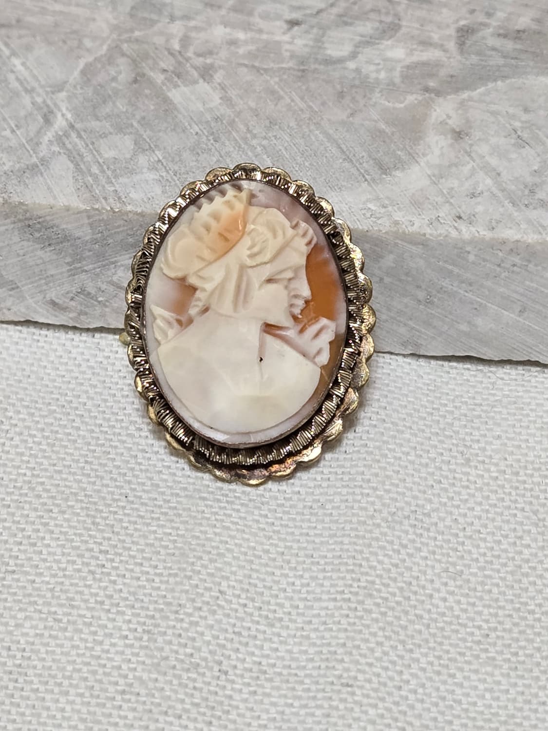 빈티지 쉘 카메오 800실버 프레임 펜던트/브로치 상품이미지1