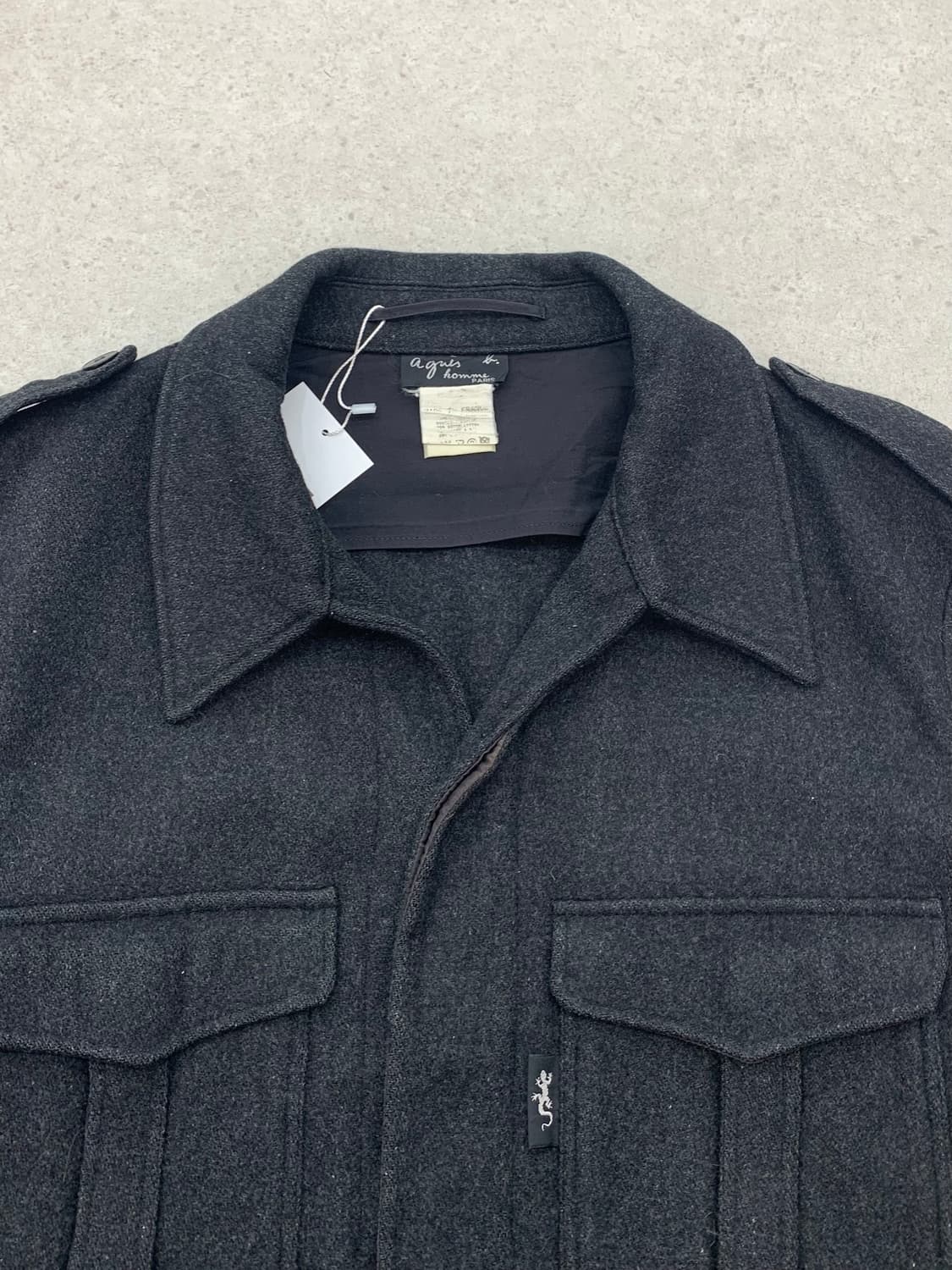 Agnes 아네스베 맨즈 울 코트 상품이미지4