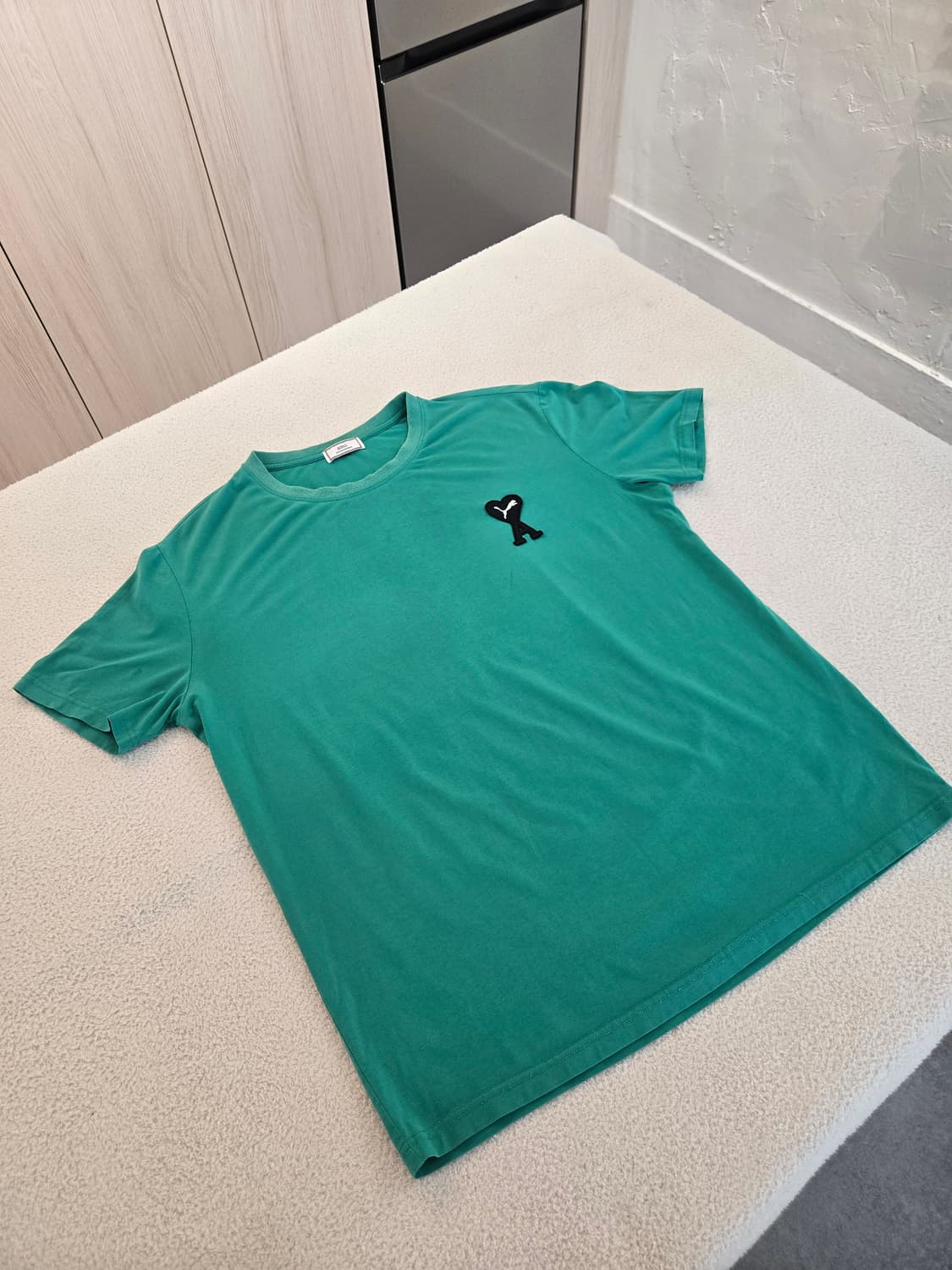 아미 푸마 콜라보 반팔 티셔츠 그린 XL 상품이미지3