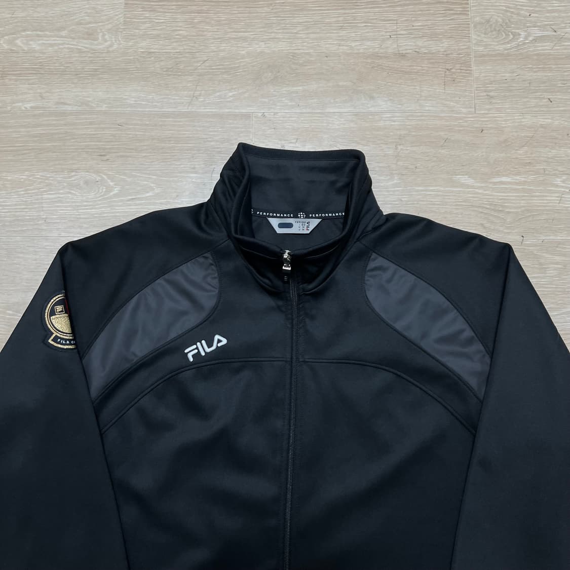 휠라 칼쵸 와펜 이탈리아 축구 져지 트랙탑 집업자켓 [블랙] L/100 상품이미지2