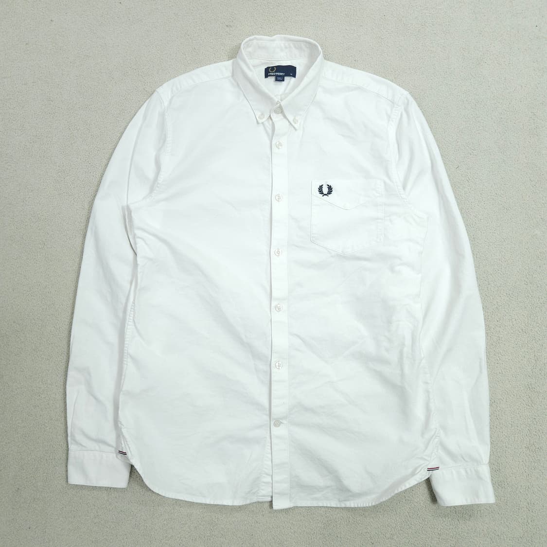 프레드페리 옥스포드 화이트 셔츠 M 상품이미지1