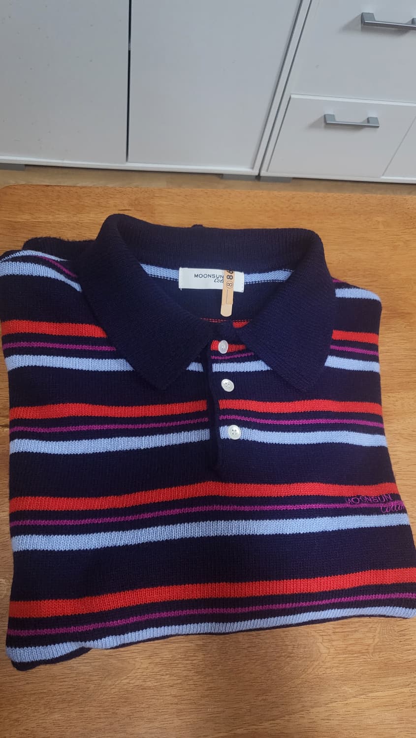 MOONSUN COTTON 스트라이프 긴팔 티 L 상품이미지5