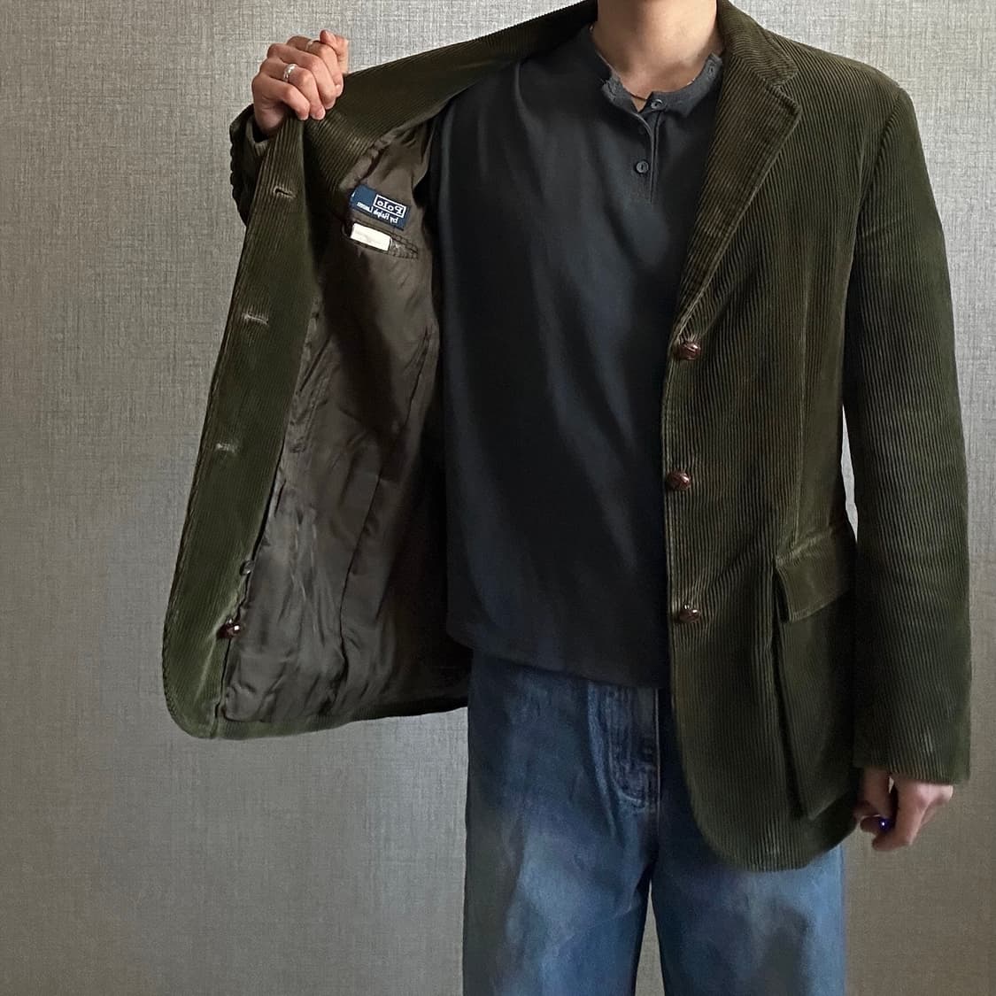 Polo Ralph Lauren Green Corduroy Blazer 상품이미지1