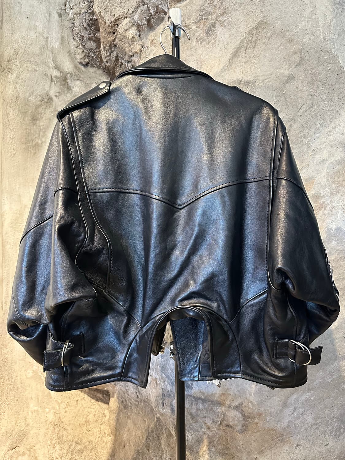 뷰티플피플 더블 엔드 빈티지 레더 레이싱 자켓 상품이미지6