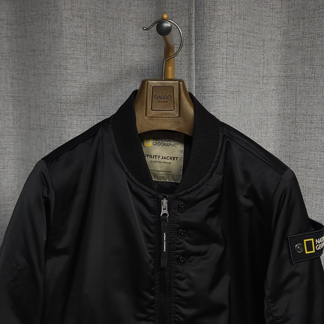 S ) 내셔널지오그래픽 유틸리티 자켓 마원 항공자켓 블랙 상품이미지2