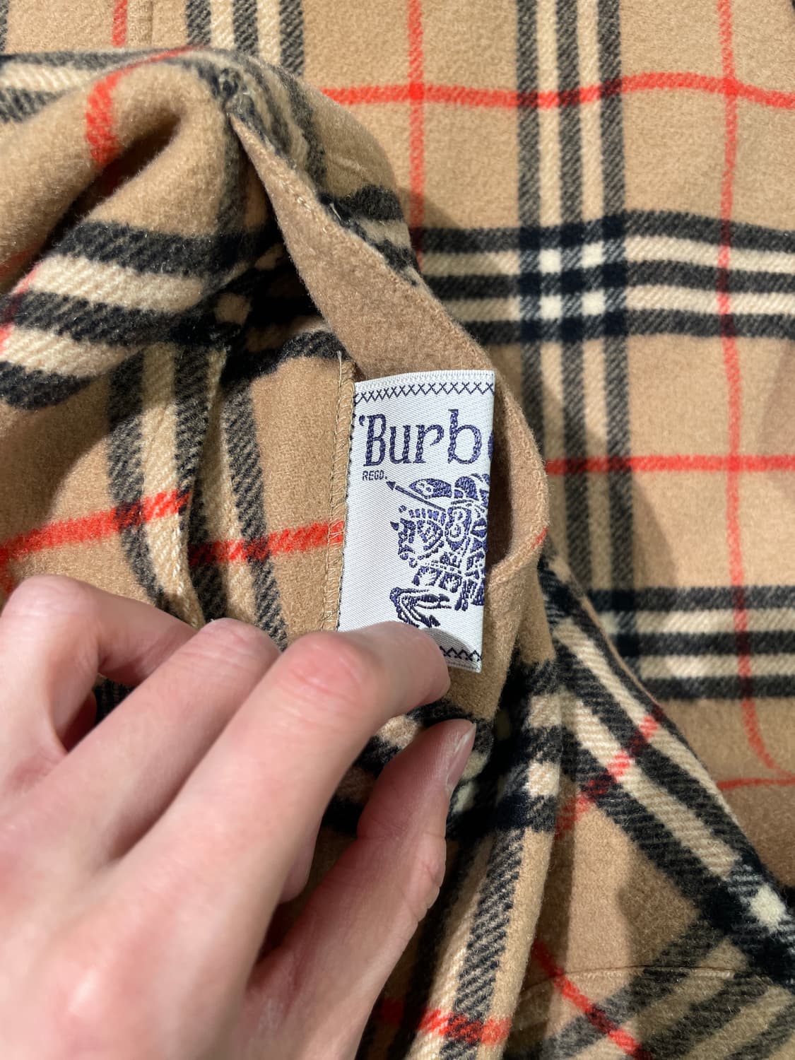 버버리 베이지 노바체크 리버시블 울 코트 상품이미지9