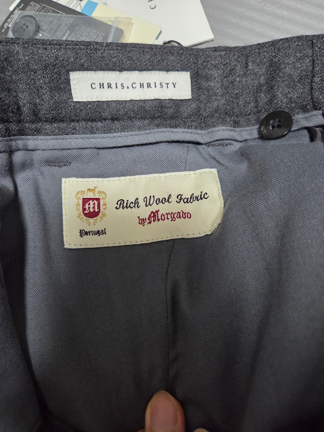 이태리 리치울 그레이 슬랙스,트라우저78(30)사이즈판매(크리스크리스티) 상품이미지6