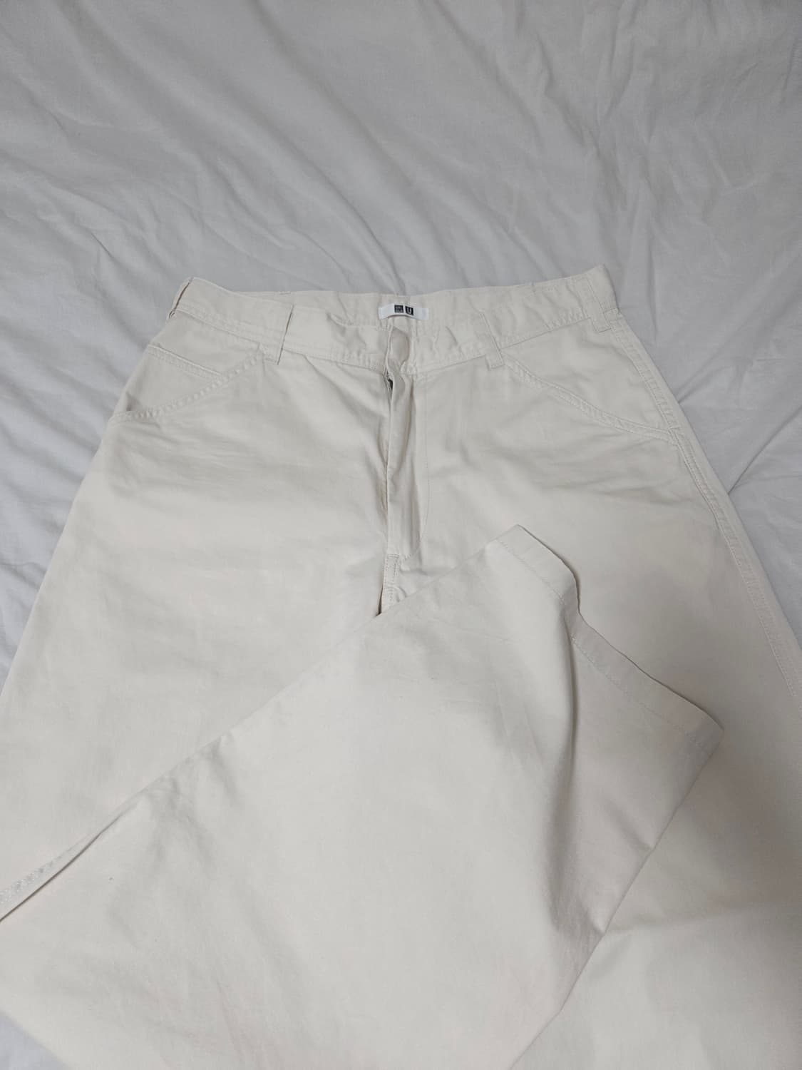 U 와이드핏 치노팬츠 30네추럴 76사이즈 상품이미지3