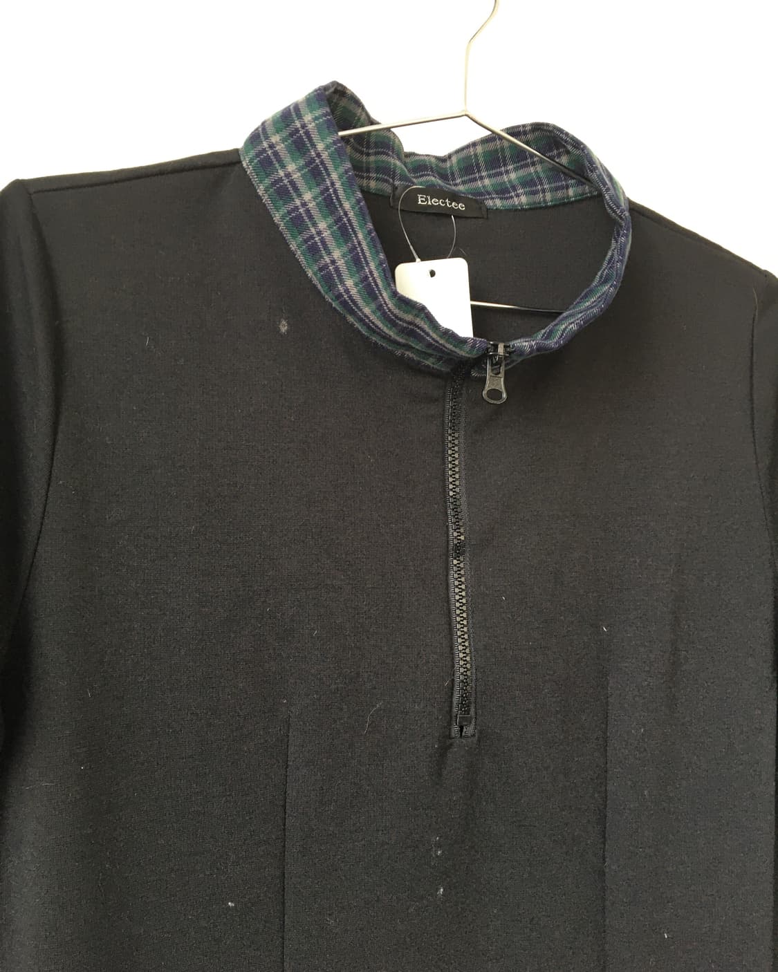 Check pattern layer point high neck onep 상품이미지5