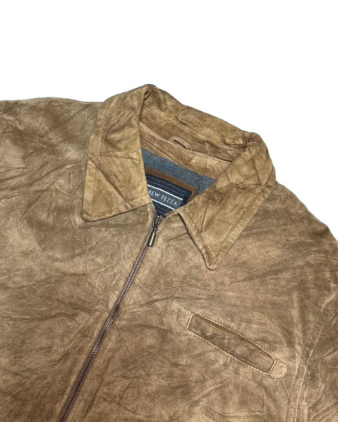 Andrew Fezza 헤비 리얼 레더 스웨이드 자켓 상품이미지3