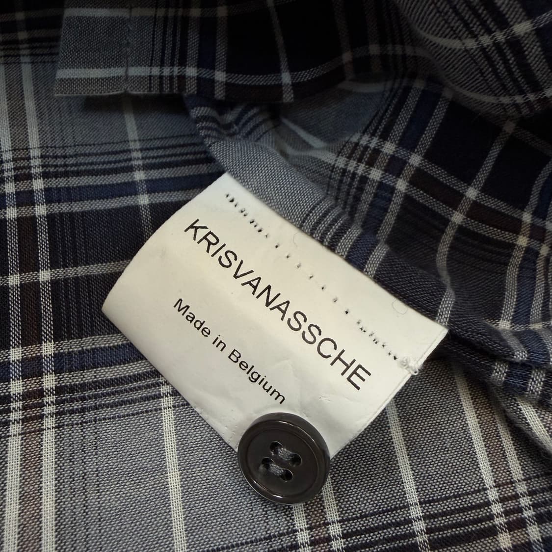 Kris Van Assche 크리스 반 아쉐 여름 긴팔 체크셔츠 50 상품이미지3