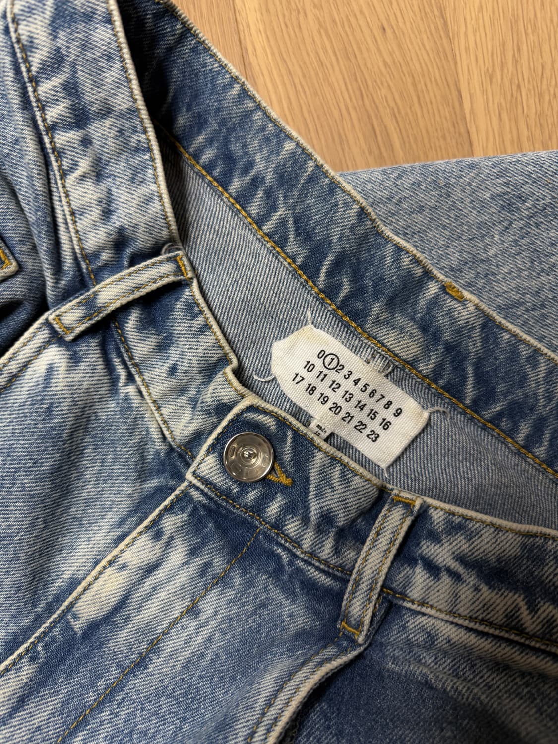 [44] 마르지엘라 컷아웃 데님 팬츠 상품이미지5